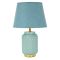 Lampada da Tavolo Azzurro Turchese oro Necessaria 1 Lampadina Attacco e27, Paralume - Cordov