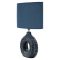 Lampada da Tavolo blu Necessaria 1 Lampadina Attacco e14, Paralume - Mirny