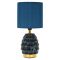 Lampada da Tavolo blu oro Necessaria 1 Lampadina Attacco e14, Paralume - Talkee