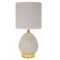 Lampada da Tavolo Grigio Tortora oro Necessaria 1 Lampadina Attacco e14, Paralume - Yakuta