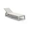 Lettino Prendisole Bianco Finitura Quadrettata Peso Supportato 110 kg 58x188x29h cm, Schienale Regolabile - Shawinigan