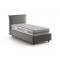 Letto 1 piazza contenitore grigio 110x215cm materasso incluso - Azeglio