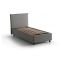 Letto 1 piazza contenitore grigio 95x205cm moderno - Acuila