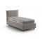 Letto 1 piazza contenitore tortora 110x215cm sfoderabile - Azeglio