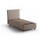 Letto 1 piazza contenitore tortora 95x205cm moderno - Acuila