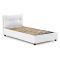Letto 1 posto contenitore bianco 95x205cm stabile - Amaro