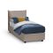 Letto 1 posto contenitore tortora 95x205cm stabile - Janet