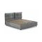 Letto 2 piazze contenitore grigio 175x205cm elegante - Abbaione