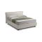 Letto Alla Francese Beige Materasso Incluso Sfoderabile, Contenitore Made in Italy - Broni