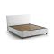Letto alla francese contenitore bianco 155x215cm - Alvacus