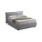 Letto Alla Francese Grigio Sfoderabile Contenitore, Dimensione Materasso 120x200 cm Made in Italy - Brosso