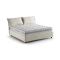 Letto alla francese materasso incluso beige 155x205cm - Arden