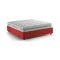 Letto alla francese materasso incluso rosso 155x205cm - Arto