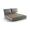 Letto francese imbottito grigio 155x205cm - Askari