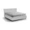 Letto francese in ecopelle bianco 155x205cm - Argain