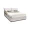 Letto francese in legno bianco 155x205cm - Amelh