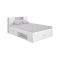 Letto francese in legno bianco 218x149cm - Conching