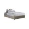 Letto francese in legno tortora 155x215cm - Osanna