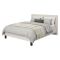 Letto Matrimoniale Beige Dimensione Materasso 160x200 cm Testiera Dettaglio Geometrico, Peso Supportato 200 kg - Coazze