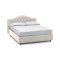 Letto Matrimoniale Beige Sfoderabile Contenitore, Dimensione Materasso 160x200 cm Made in Italy - Aly