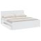 Letto Matrimoniale Bianco Dimensione Materasso 160x200 cm con Cassetto, 2 - Lidati