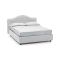 Letto Matrimoniale Bianco Sfoderabile Contenitore, Dimensione Materasso 160x190 cm Made in Italy - Arex