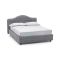 Letto matrimoniale con contenitore grigio 190x210cm - Allik