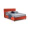 Letto matrimoniale contenitore arancione 177x226cm struttura in metallo - Ator