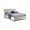 Letto matrimoniale contenitore beige 177x216cm struttura in metallo - Alcatron