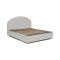Letto matrimoniale contenitore bianco 175x205cm rivestimeno in ecopelle - Alastorn