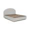 Letto matrimoniale contenitore bianco 175x215cm imbottito - Augite