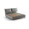 Letto matrimoniale contenitore grigio 175x205cm sfoderabile - Anjin