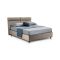 Letto matrimoniale contenitore tortora 177x226cm struttura in metallo - Ator