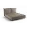 Letto matrimoniale contenitore tortora 190x215cm rivestito in tessuto - Alizarin