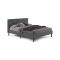 Letto matrimoniale grigio 169x204cm imbottito - Morpheus