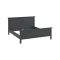 Letto matrimoniale grigio 199x210cm - Fusi