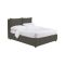 Letto Matrimoniale Grigio Antracite Sfoderabile Contenitore, Dimensione Materasso 160x200 cm Made in Italy - Davoli