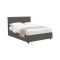 Letto Matrimoniale Grigio Antracite Sfoderabile Contenitore, Dimensione Materasso 160x200 cm Made in Italy - Melilli