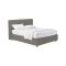 Letto Matrimoniale Grigio Cenere Sfoderabile Contenitore, Dimensione Materasso 160x190 cm - Fasanella