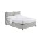Letto Matrimoniale Grigio Chiaro Sfoderabile Contenitore, Dimensione Materasso 160x200 cm - Davoli