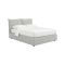 Letto Matrimoniale Grigio Chiaro Sfoderabile Contenitore, Dimensione Materasso 160x200 cm - Orino