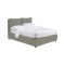 Letto Matrimoniale Grigio Sabbia Sfoderabile Contenitore, Dimensione Materasso 160x200 cm Made in Italy - Davoli