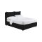 Letto Matrimoniale Grigio Scuro Sfoderabile Contenitore, Dimensione Materasso 160x200 cm - Davoli