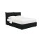 Letto Matrimoniale Grigio Scuro Sfoderabile Contenitore, Dimensione Materasso 160x200 cm - Orino