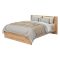 Letto Matrimoniale Marrone Rovere Nodi Dimensione Materasso 160x200 cm Peso Supportato 200 kg, Matrimoniale - Gamalero