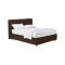 Letto Matrimoniale Marrone Sfoderabile Contenitore, Dimensione Materasso 160x200 cm - Lenta