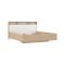 Letto matrimoniale rovere e bianco 169x216cm - Rose