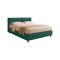 Letto Matrimoniale Verde Petrolio Sfoderabile Contenitore, Dimensione Materasso 160x190 cm - Levice