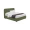 Letto Matrimoniale Verde Sfoderabile Contenitore, Dimensione Materasso 160x200 cm - Argentina