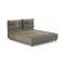 Letto piazza e mezza Agamennone, adatto per materasso Cm 120x190, Tortora